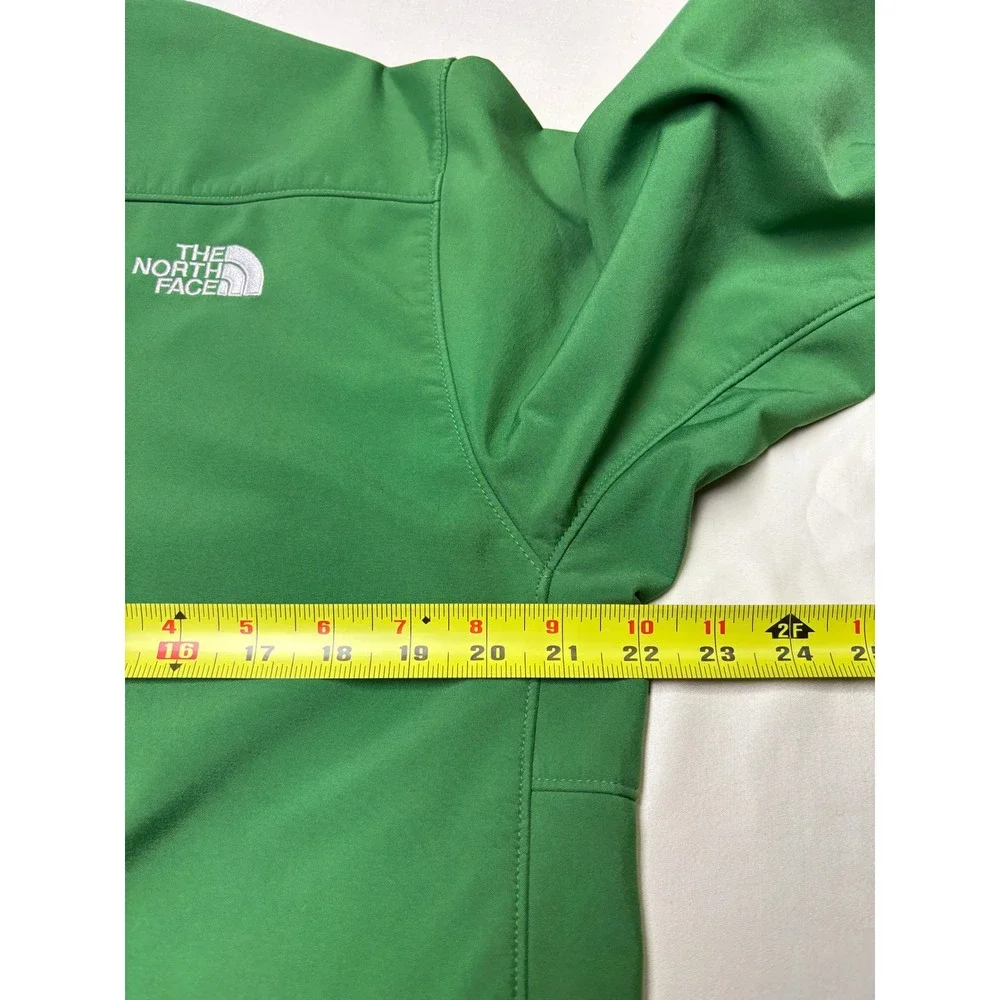The North Face Windstopper Softshell Jacket Green Mens Medium A14P F13 Full Zip